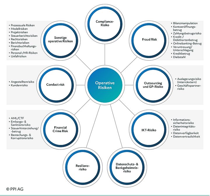 Schematische Darstellung der operativen nichtfinanziellen Risiken