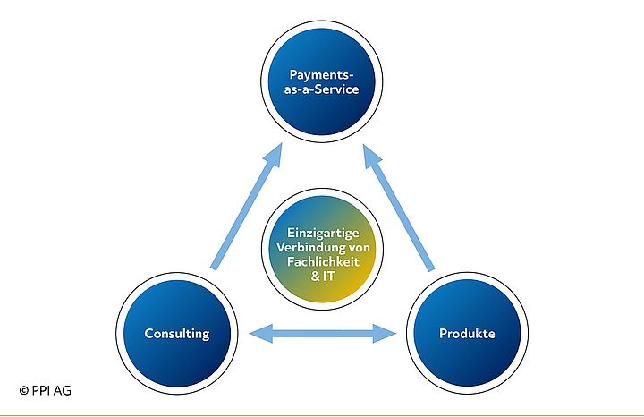 Darstellung des durch Payments-as-a-Service komplettierten PPI-Leistungsportfolios